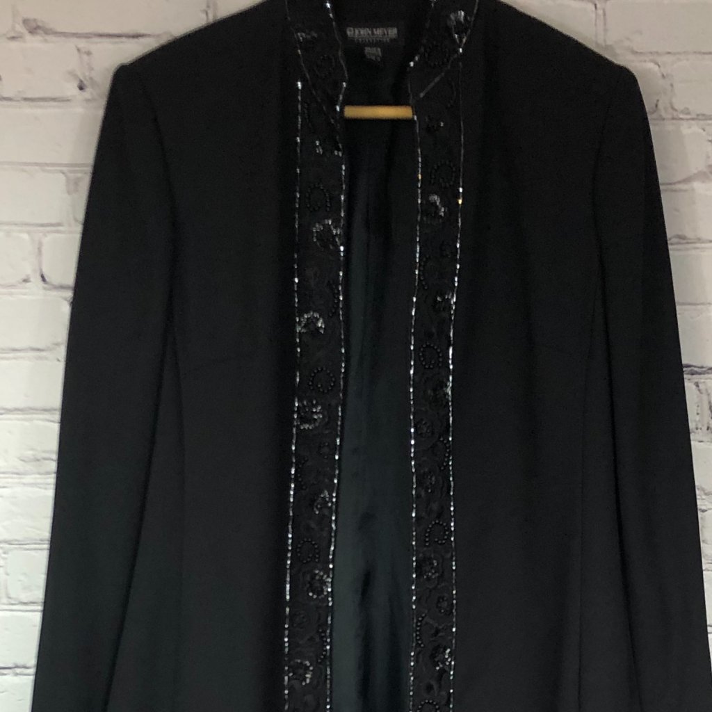 John Meyer Long Evening Coat/ Topper Size 12- Preowned
